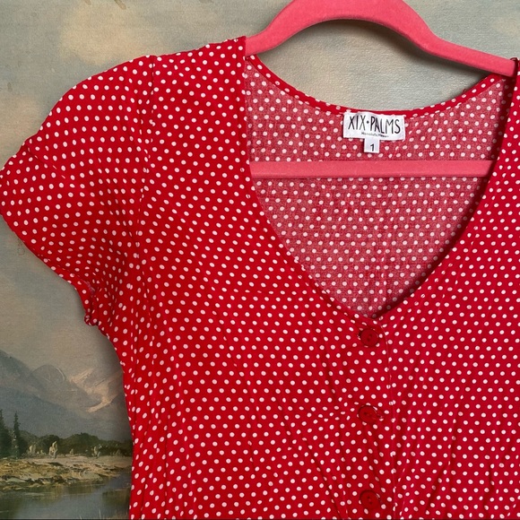 XIX Palms red polka dot dress - Picture 3 of 5